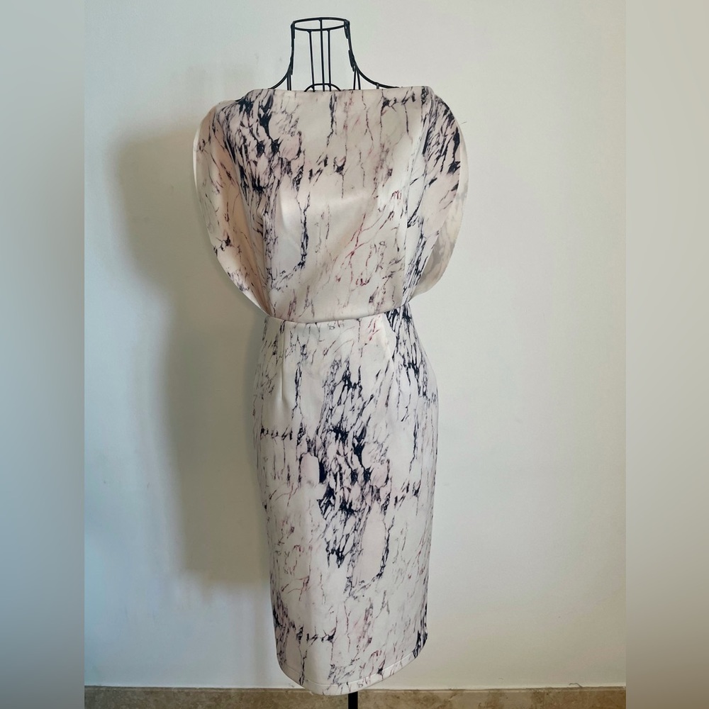 Marble effect dress